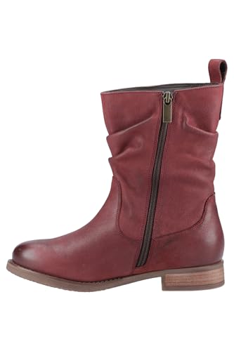 Bottes Motardes Femme Hush Puppies Emilia Bottines Biker Cuir Noir
