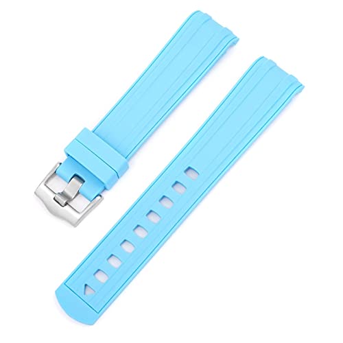 湾曲した端端膜ラバーシリコーンウォッチバンドオメガの新しいシーマスター300ユニバース007 20mm 22mウォッチソフトストラップメン