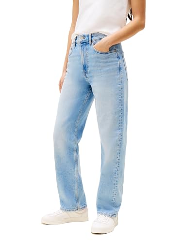Tommy Jeans Women's Layla High Rise Slim Straight Jeans