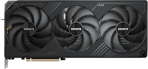 Image of GIGABYTE Windforce GeForce RTX 5090 OC 32GB GDDR7 Graphic Card GPU GV-N5090WF3OC (Blackwell Architecture and DLSS, 3 Fans, Reinforced Structure, Server-Grade Thermal Conductive Gel) with HDMI Cable.