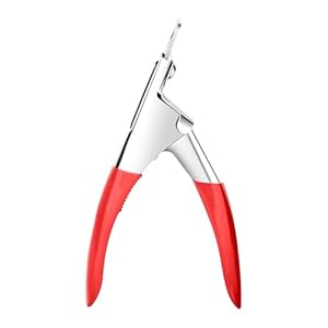Generisch Nagelspitzenschneider Edelstahl Rot Griffe Trimmer