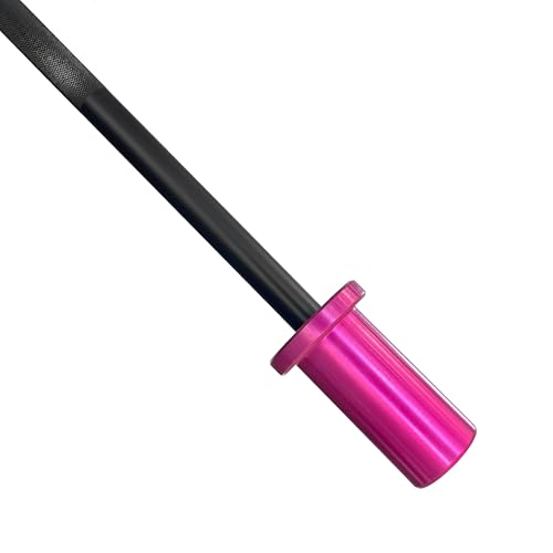 NEXO Kids 5LB Olympic Training Barbell, 5 pounds For Youth or New Weightlifting and Power Lifting (Pink)