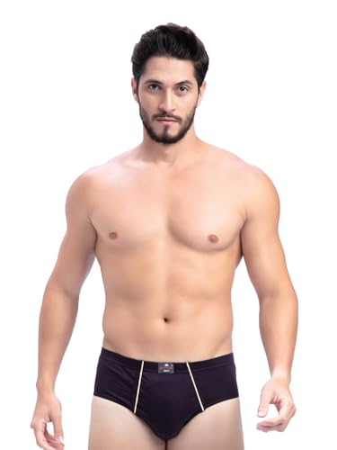 Image of Milton Mens Pure Cotton Solid Briefs with Inner Elastic|Premium Soft Breathable Underwear for Men|Comfort-Fit Waistband for All-Day Wear|Multi-Color, Color Name May Vary as per Availability|Pack of 3