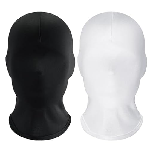 SKHAOVS 2 Piezas Máscara Facial Completa Halloween, Máscara Negra Sin Rostro, Mascarilla Completa Negro Unisex, Full Face Masks Unisex para Fiesta de Disfraces de Halloween Carnaval (2 Piezas) | Ya disponible en tu tienda friki favorita! En mundofriki.es!