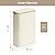 StorageWorks 60L Slim Laundry Hamper with Lid, Narrow Laundry Basket with Bamboo Handles and Inner Bag, Skinny Clothes Hamper for Laundry Room, Bathroom, Dorms, Conner, Beige