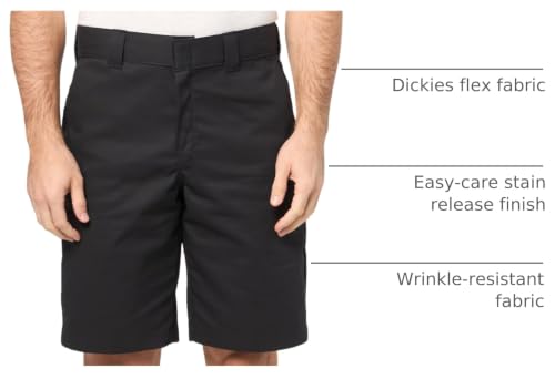 Dickies Relaxed Fit Work Shorts, 11", Black, 36 - image 4