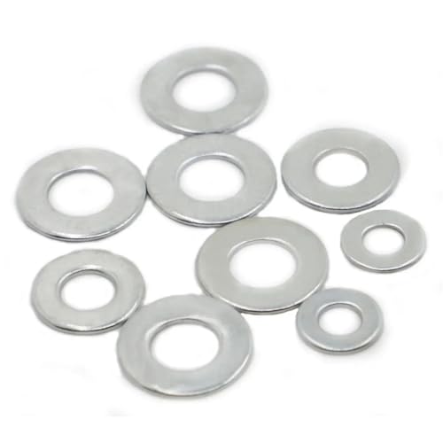 Mdingbao-シールワッシャー M2 M2.5 M16-20 Zinc-plated Steel Meson Spacer Plain Gasket For Screw Bolt Flat Metal Washer, しっかりと耐久性がある(10pcs