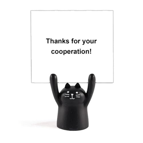 Porte-mémo chat noir pour organiser vos post-it et ordonner le bureau
