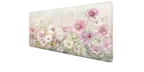 Alfombrilla de ratón XXL de plantas para un escritorio ordenado y natural