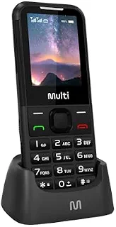 Celular Multi Vita 4G com Base Carregadora Dual Chip, Botão SOS, Câmera Preto - P9225