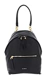 borsa zainetto pelle nera Il COCCINELLE zaino in un design semplice e una dimensione pratica. Con esso puoi passare con stile attraverso la vita di tutti i giorni e portare con te tutti i tuoi effetti personali. Si trova comodamente sul retro e completa quasi tutti gli abiti in modo ottimale. Dimensioni: 26 x 30 x 10 cm