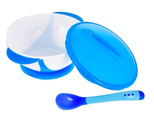 Image of MUMMAMIA Baby Spill-Proof Suction Bowl with Snap-in Temperature-Sensitive Spoon (350ml)