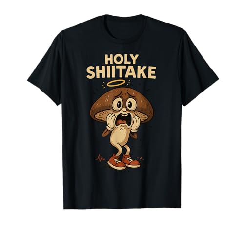 Holy Shiitake Veggie Pun for Chefs Vegans Food Nerds Foodies Camiseta