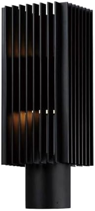 ET2 Rampart - 12W 2 LED Outdoor Post Mount-15 Inches Tall and 5.5 Inches Wide