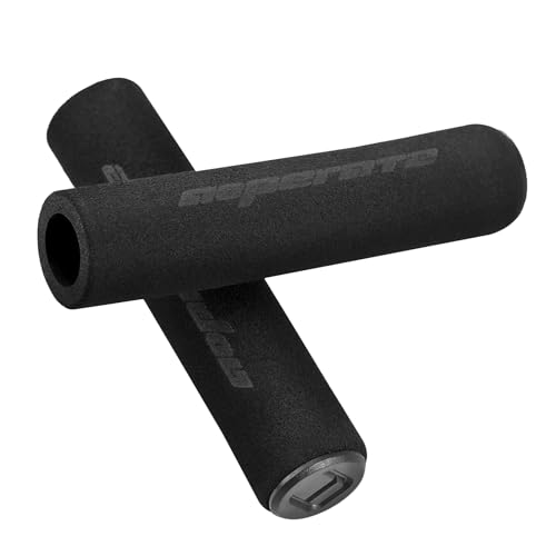 Bike Grips, Anti-slip Soft Foam Sponge Bike Grips Handlebar for Bike Replacement Repair, Black