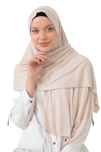 Viscose Hijab – Stylish Head Scarf for Women, Soft and Lightweight Head Wraps, Perfect Scarf for Women's Hair