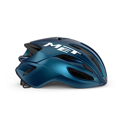 MET Casco RIVALE MIPS, Sport, Azul metálico (Azul), L