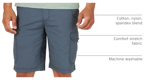 Lee Men's Extreme Motion Crossroad Cargo Short, Slate, 30 by Lee - Used condition - Image 4
