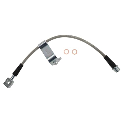 Image of TRQ Performance Front and Rear Brake Hose Set Compatible with 05-07 Chevrolet Malibu