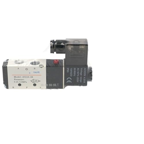 Électrovanne pneumatique 4V230C-08 distributeur 3 positions 24V - 5