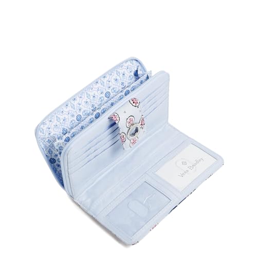 Image of Cotton Turnlock Wallet With Rfid Protection