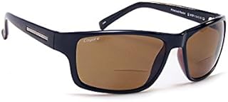 Coyote Eyewear BP-13 Polarized Reader Sunglasses (2.00), Black