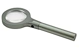 bikonvexe lente de cristal Massive mano lupa bifocal, 5 compartimentos/55 mm de diámetro, 8 LED incl. Arroz funda de cierre, 2 pilas AA y 10 Zeiss Gafas de paños de limpieza