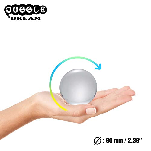 Juggle Dream Acryl Kontakt Jonglierball (60 mm), Kristall Kontaktkugel, Jonglierbälle für Kontaktjonglage