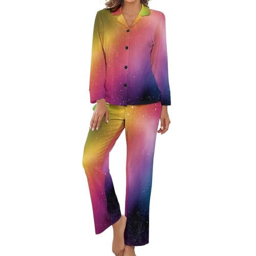 Pyjama femme grande taille galaxie résolvant le manque de confort nocturne