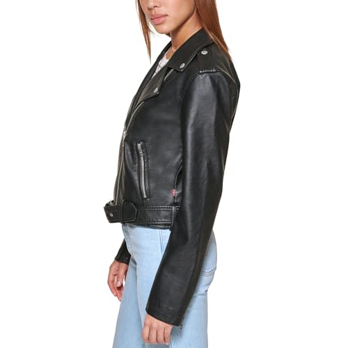 Levi's Women's Belted Faux Leather Moto Jacket (Regular & Plus Size)3
