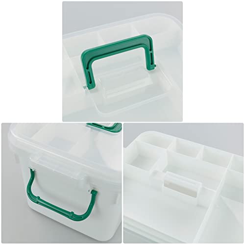 Image of 1 Pack Plastic Family First Aid Box, Empty Medication Box, White