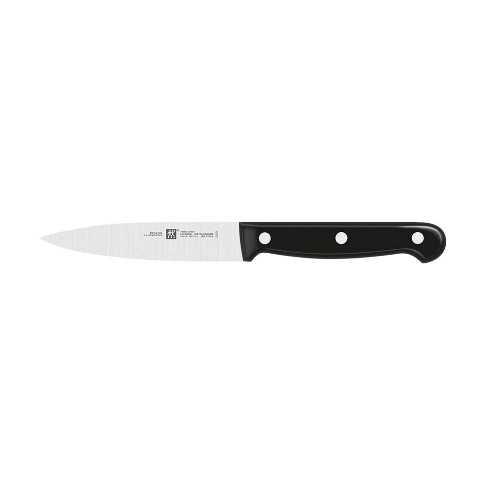 ZWILLING Twin Chef Bloc de couteaux 8 pièces, bloc en bambou, acier spécial inoxydable, noir, Made in Germany