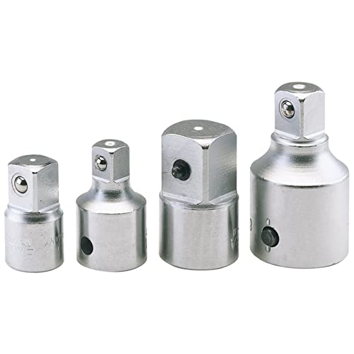Draper 25549 Elora Female to Male Socket Converter, 3/8" x 1/2", Blue, 3/8" (F) x 1/2" (M)