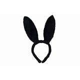 [SSKRYL] うさみみ 可愛い フワフワ コスプレ カチューシャ 髪飾り (黒)