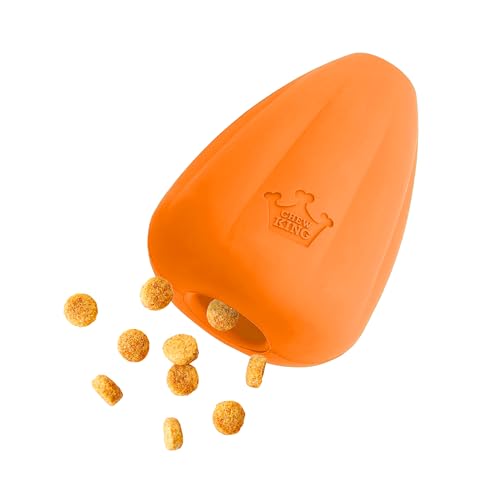 Chew King Premium Treat Dog Toy, Extremely Durable Natural Rubber Toy, Bacon Flavored Dog Toy