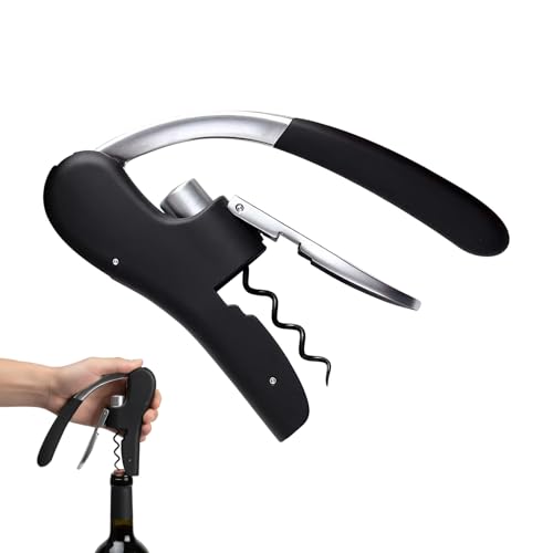 Abridor para botellas de vino, aleación de zinc para uso pesado, sacacorchos manual sin electricidad - Para adultos mayores, hombres, mujeres, adolescentes, cocina en autocaravanas, cenas familiares