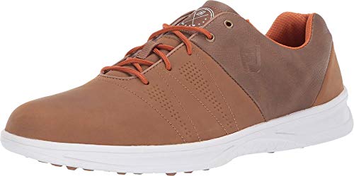 FootJoy Men's Contour Casual Golf Shoes Athletic Shoe, Brown, 7 M US