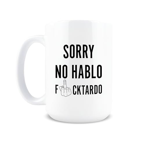 Hogg Sorry No Hablo Fuctardo Mug 15 oz Cerámica miniatura 1