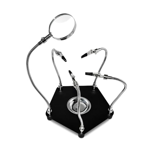 Station de soudure avec base lestée stable et loupe de précision - 2