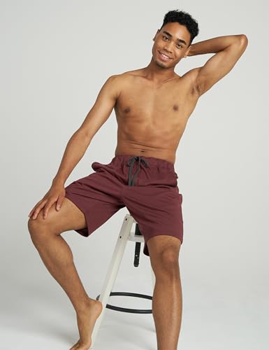 LAPASA Men's Pajama Shorts (2 Pack) Super Soft Knit Sleepwear Lounge Pants PJ with Drawstring and Pockets Lightweight M934