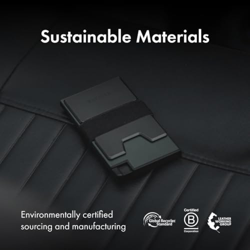 Ekster Aluminum Cardholder Wallet for Men | Metal Wallets with RFID Blocking Layer | Slim & Minimalist Aluminum Wallet with Push Button for Quick Card Access, Green Ore, One Size, Cardholder