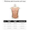Gilet musculaire réaliste en silicone pour cosplay, améliore le physique masculin pour une apparence plus forte, idéal pour les costumes et la mise en forme du corps #5