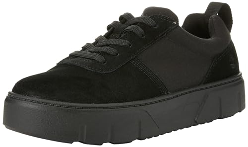 Timberland Zapatillas Laurel Court para mujer, de ante negro, 39 EU, Blk Suede, 39 EU Ancho