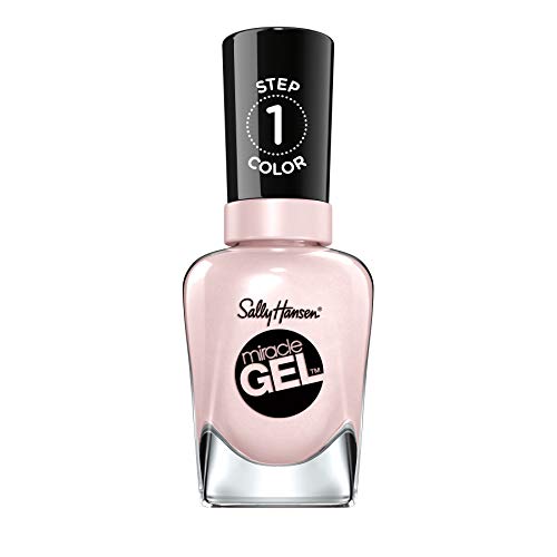 Sally Hansen Miracle Gel Nagellack ohne künstliches UV-Licht Crème de la Créme, Rosa, mit intensiv glänzendem Gel-Finish, Nr. 430, (1 x 14,7 ml)
