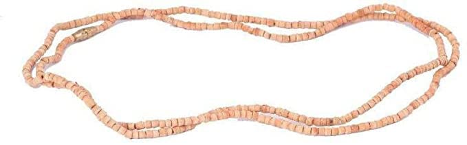 Tulsi Kanthi Mala Kanthi Mala - Tulsi Mala Wood Chain Original Tulasi Kanthi Mala for Krsna Devotee | Vaishnavism | Krishna Devotee Wood Chain Set