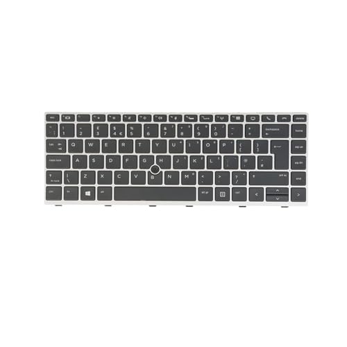 Teclado HP ZBook 14u G5 repuesto original formato UK para ordenador portatil