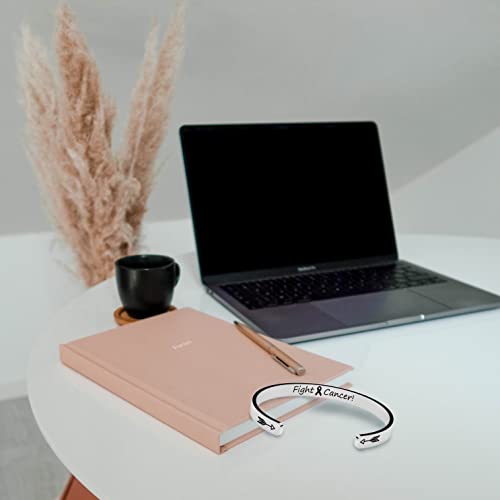 Cancer Survivor Gifts for Women Inspirational Cuff Bracelet Stainless Steel Engraved Jewelry Birthday Christmas Gift for Her3