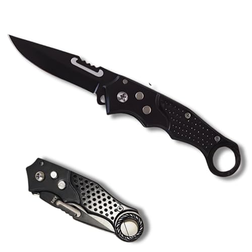 Canivete Dobrável 16 cm com Trava de Segurança – Compacto, Resistente e Ideal para Camping, Trilhas e Pescas