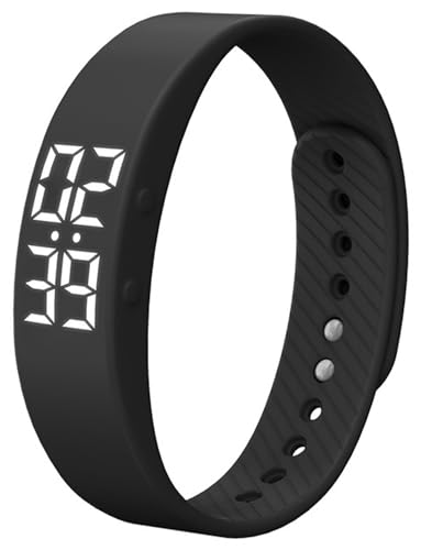 findtime Non Bluetooth Fitness Tracker Smart Bracelet Pedometer Watch Step Counter Calories Activity Tracker Alarm Clock Waterproof Digital Fitness Watch for Adult Kids Seniors