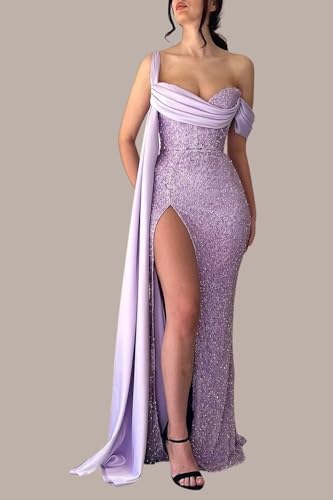 Sequin Mermaid Prom Dresses 2025 Off Shoulder Bridesmaid Dresses for Wedding Sweetheart Formal Evening Party Gowns2